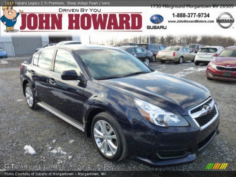 Deep Indigo Pearl / Ivory 2013 Subaru Legacy 2.5i Premium