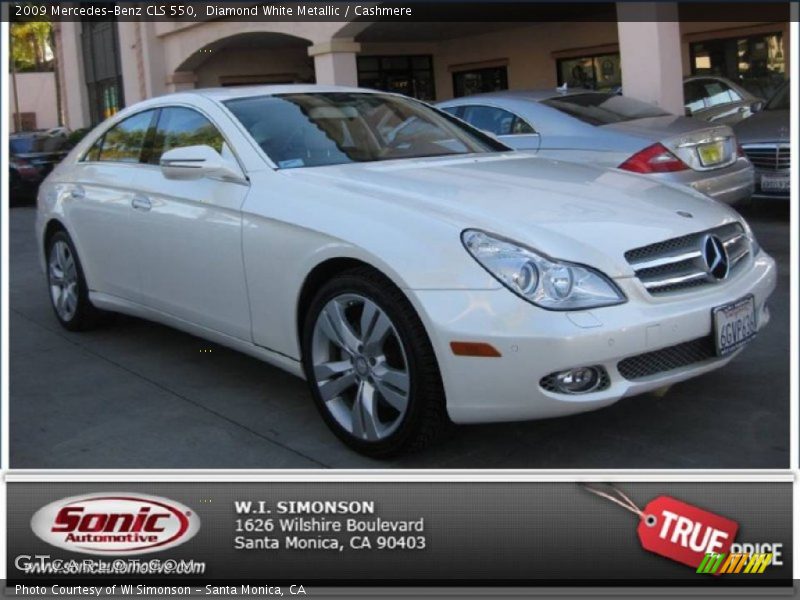 Diamond White Metallic / Cashmere 2009 Mercedes-Benz CLS 550