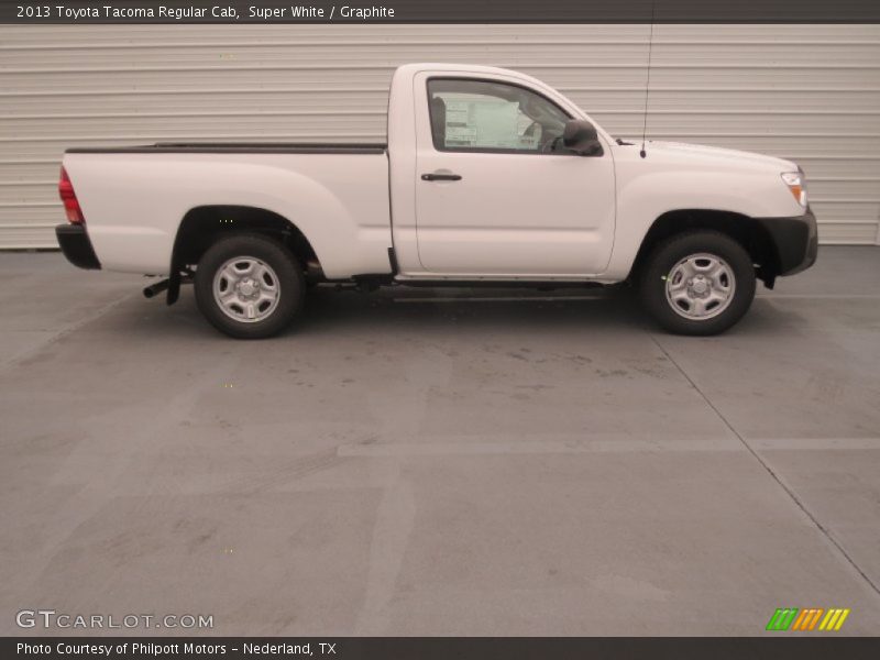 Super White / Graphite 2013 Toyota Tacoma Regular Cab