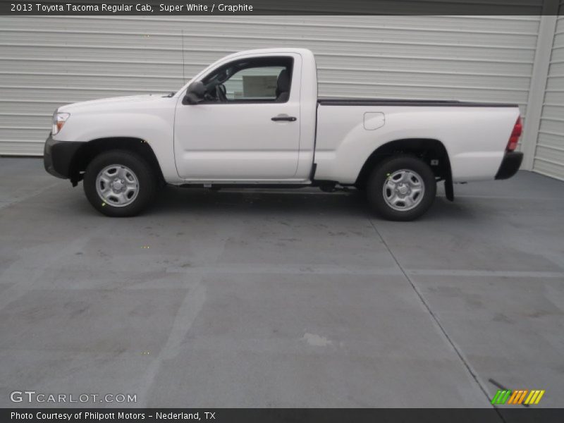 Super White / Graphite 2013 Toyota Tacoma Regular Cab