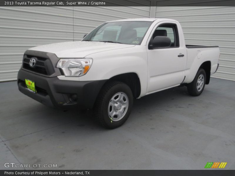 Super White / Graphite 2013 Toyota Tacoma Regular Cab
