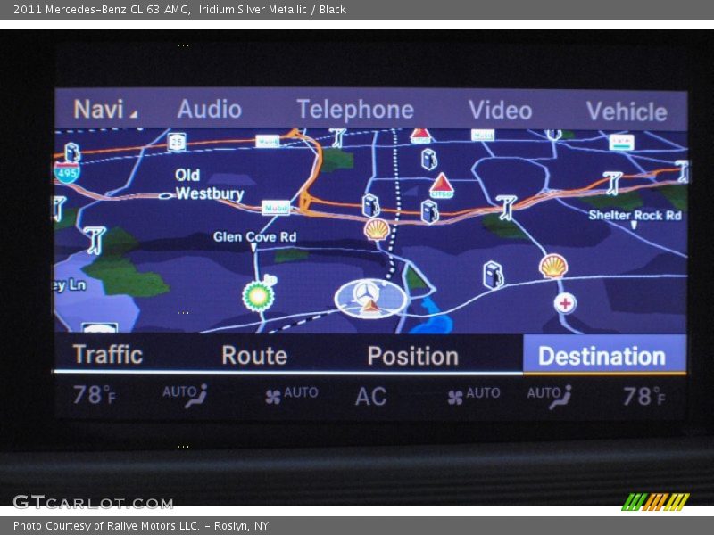 Navigation of 2011 CL 63 AMG