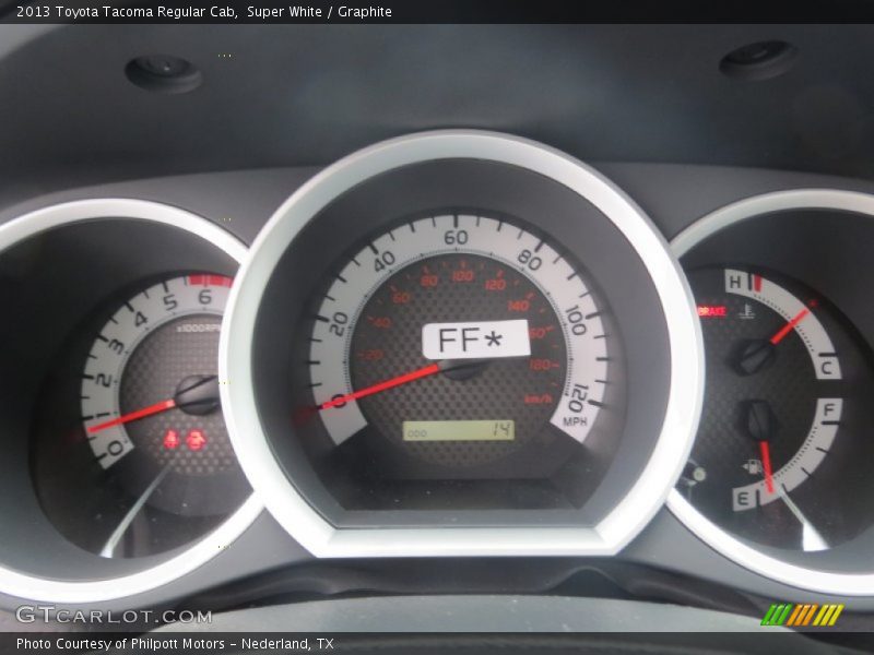Super White / Graphite 2013 Toyota Tacoma Regular Cab