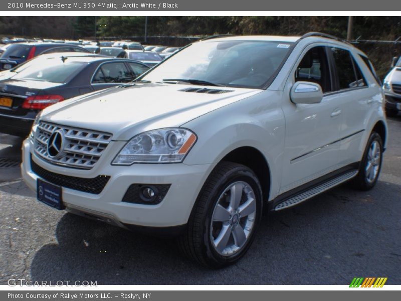Arctic White / Black 2010 Mercedes-Benz ML 350 4Matic
