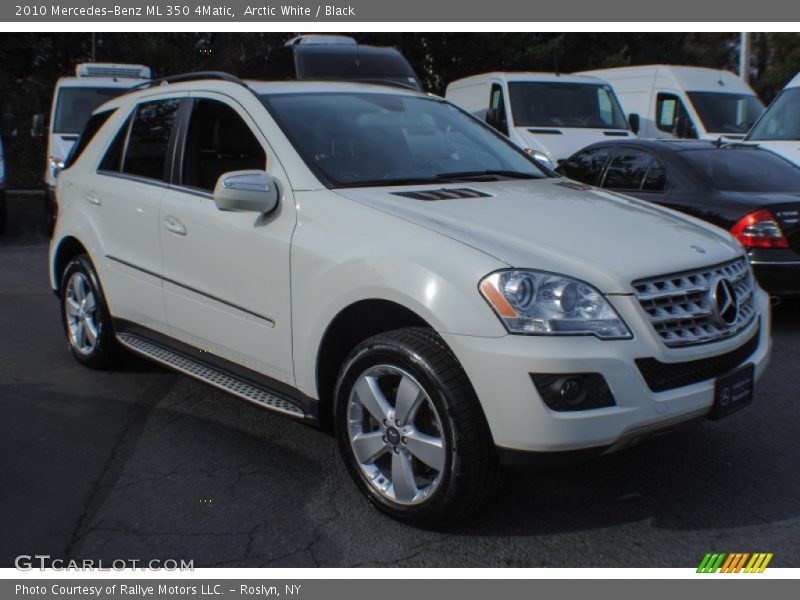 Arctic White / Black 2010 Mercedes-Benz ML 350 4Matic