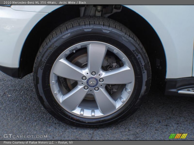 Arctic White / Black 2010 Mercedes-Benz ML 350 4Matic