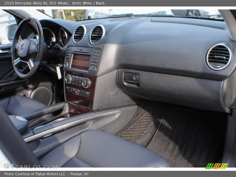 Arctic White / Black 2010 Mercedes-Benz ML 350 4Matic