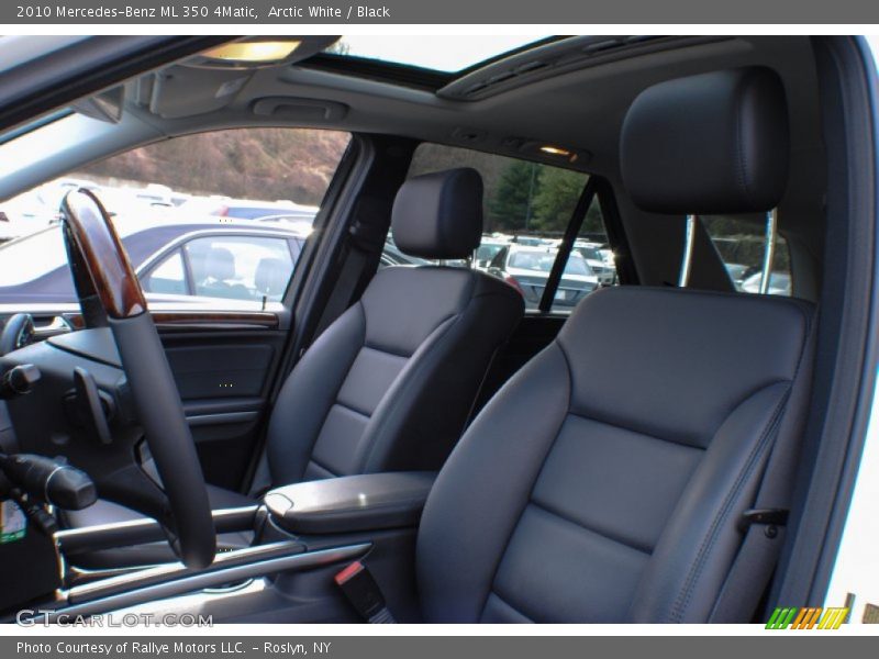 Arctic White / Black 2010 Mercedes-Benz ML 350 4Matic