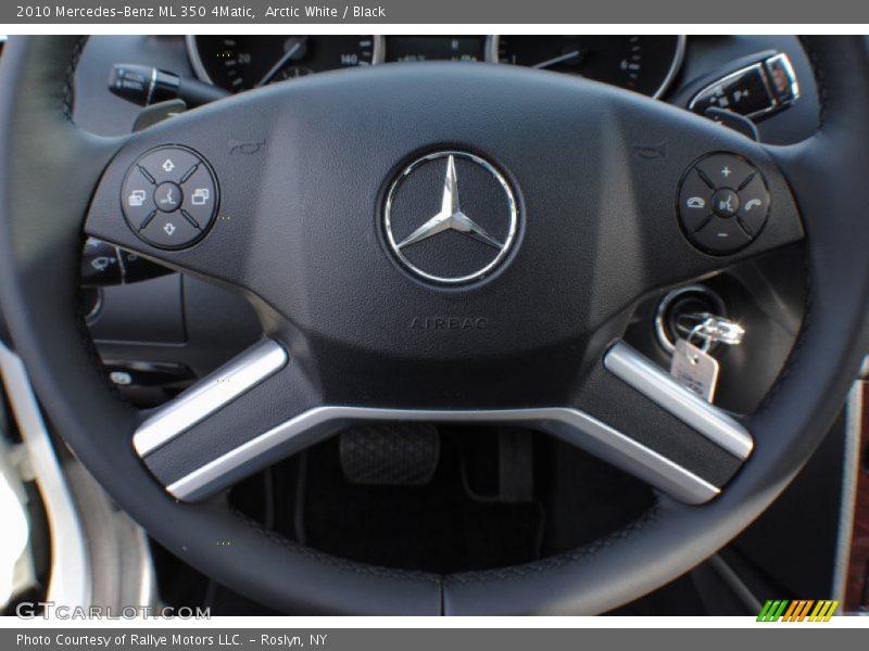 Arctic White / Black 2010 Mercedes-Benz ML 350 4Matic