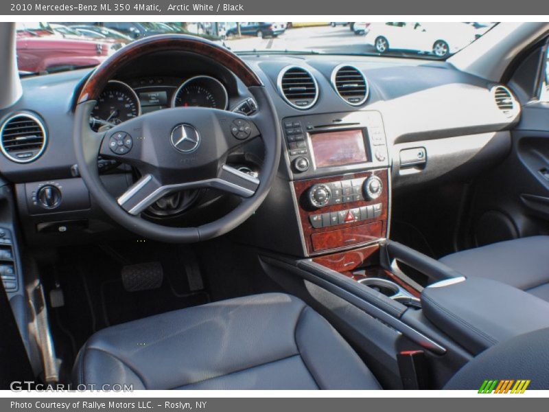 Arctic White / Black 2010 Mercedes-Benz ML 350 4Matic