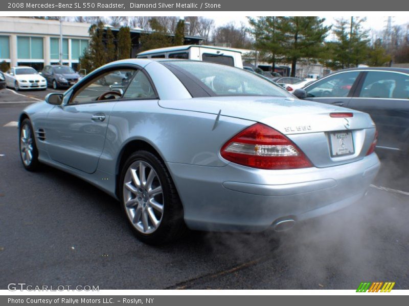 Diamond Silver Metallic / Stone 2008 Mercedes-Benz SL 550 Roadster