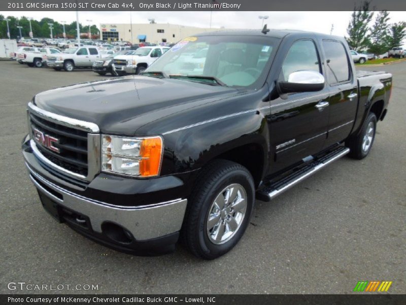 Onyx Black / Light Titanium/Ebony 2011 GMC Sierra 1500 SLT Crew Cab 4x4