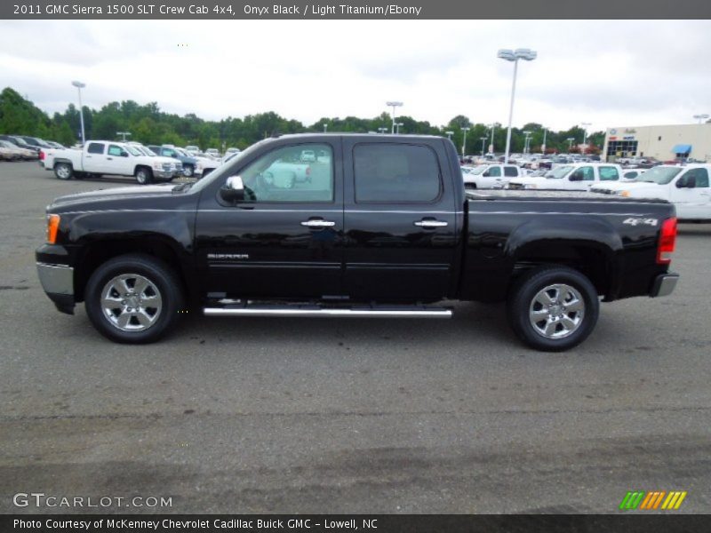 Onyx Black / Light Titanium/Ebony 2011 GMC Sierra 1500 SLT Crew Cab 4x4