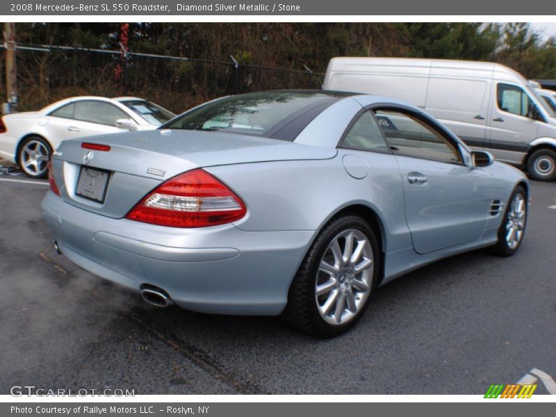 Diamond Silver Metallic / Stone 2008 Mercedes-Benz SL 550 Roadster