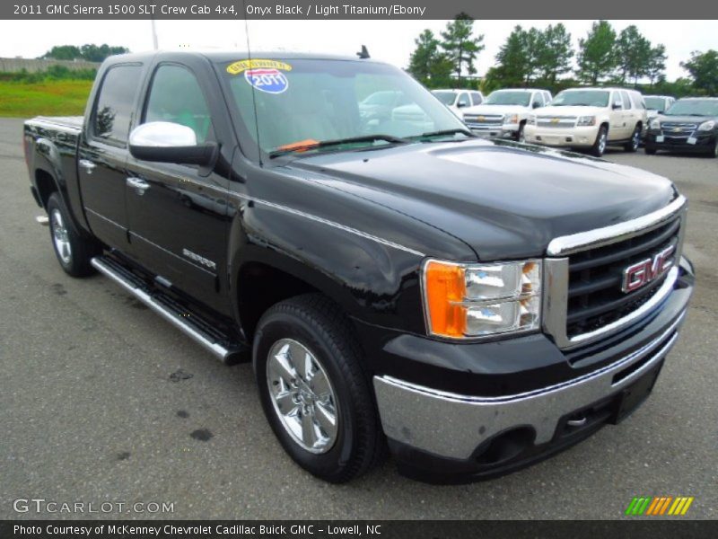 Onyx Black / Light Titanium/Ebony 2011 GMC Sierra 1500 SLT Crew Cab 4x4