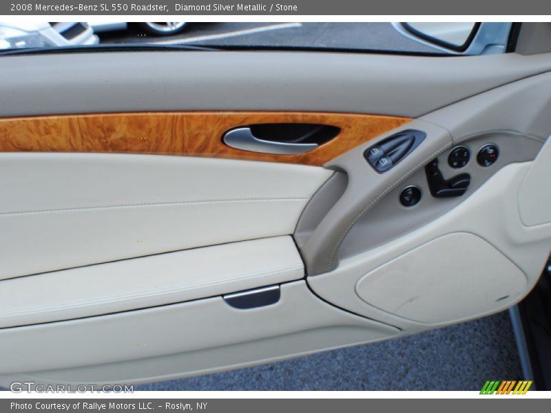 Diamond Silver Metallic / Stone 2008 Mercedes-Benz SL 550 Roadster