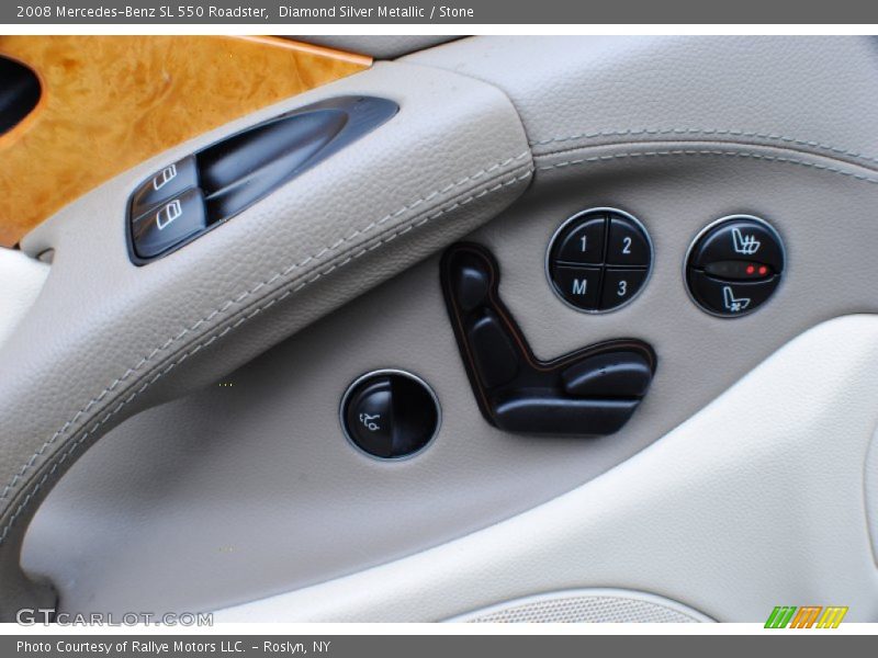 Diamond Silver Metallic / Stone 2008 Mercedes-Benz SL 550 Roadster