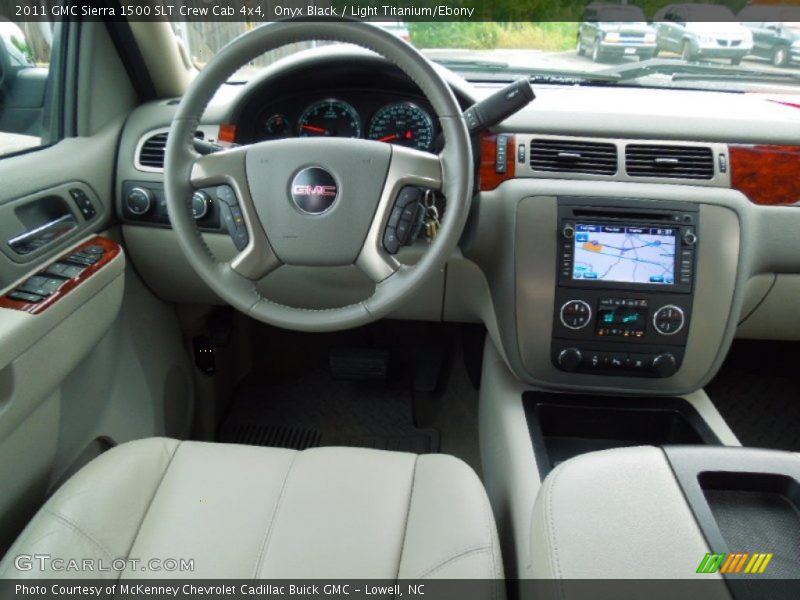 Onyx Black / Light Titanium/Ebony 2011 GMC Sierra 1500 SLT Crew Cab 4x4
