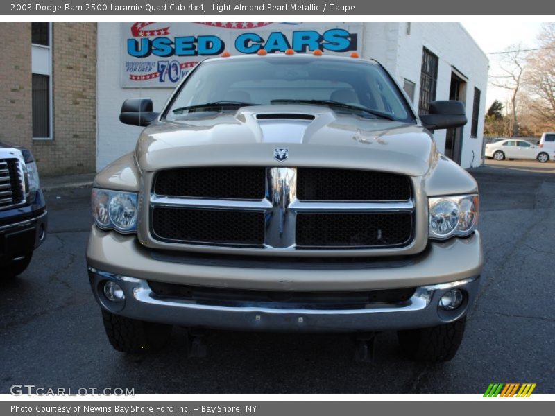 Light Almond Pearl Metallic / Taupe 2003 Dodge Ram 2500 Laramie Quad Cab 4x4