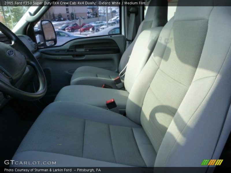 Oxford White / Medium Flint 2005 Ford F350 Super Duty FX4 Crew Cab 4x4 Dually