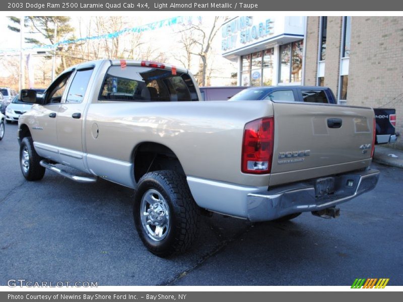 Light Almond Pearl Metallic / Taupe 2003 Dodge Ram 2500 Laramie Quad Cab 4x4