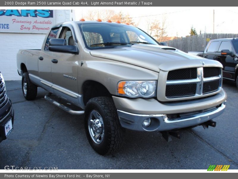 Light Almond Pearl Metallic / Taupe 2003 Dodge Ram 2500 Laramie Quad Cab 4x4