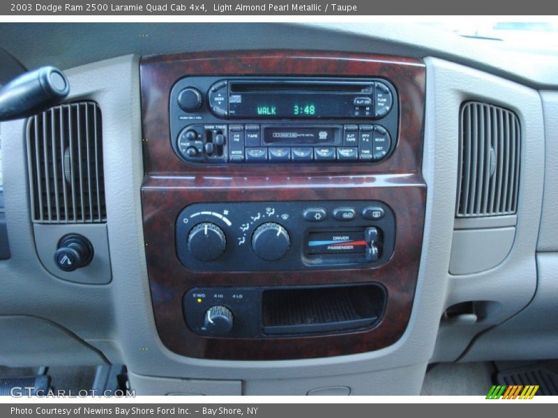 Controls of 2003 Ram 2500 Laramie Quad Cab 4x4