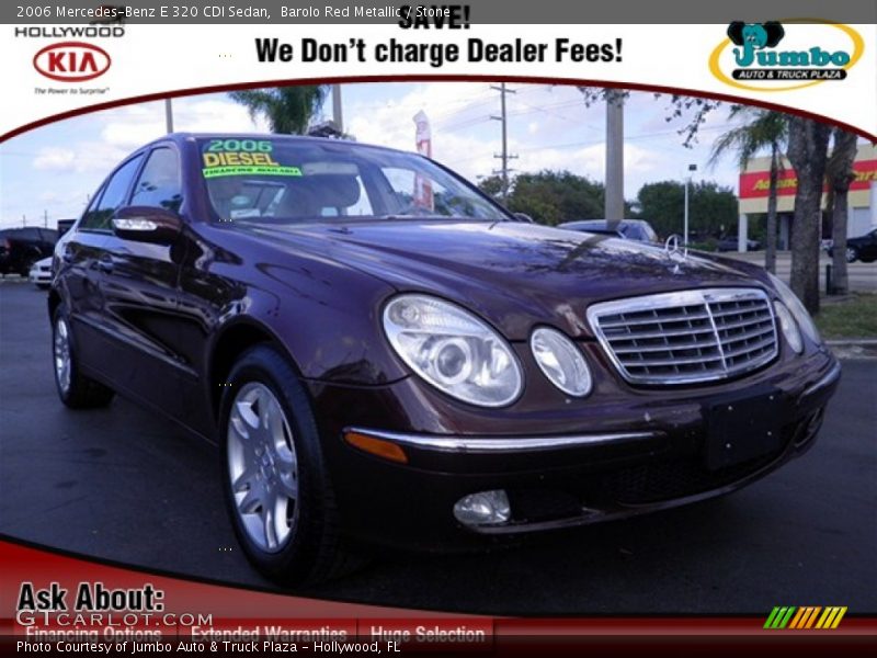 Barolo Red Metallic / Stone 2006 Mercedes-Benz E 320 CDI Sedan