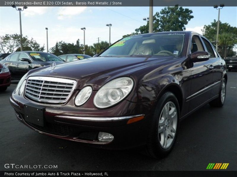 Barolo Red Metallic / Stone 2006 Mercedes-Benz E 320 CDI Sedan