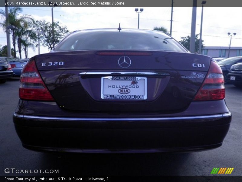 Barolo Red Metallic / Stone 2006 Mercedes-Benz E 320 CDI Sedan