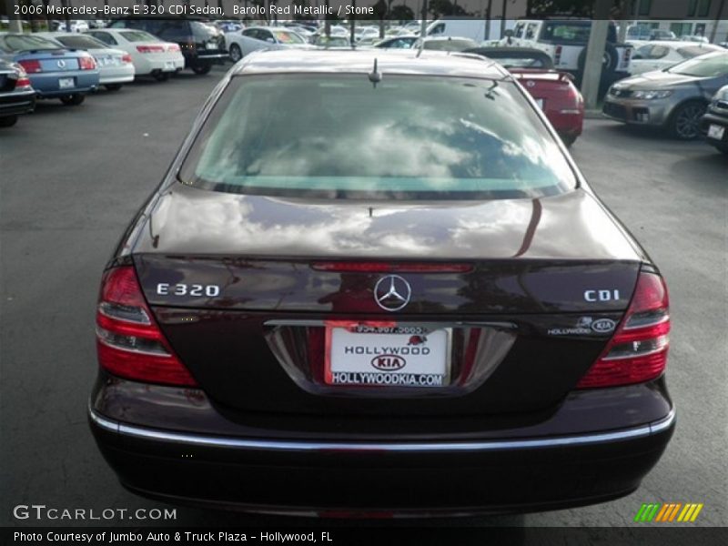 Barolo Red Metallic / Stone 2006 Mercedes-Benz E 320 CDI Sedan