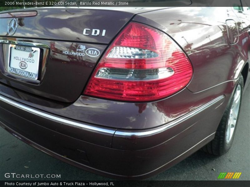 Barolo Red Metallic / Stone 2006 Mercedes-Benz E 320 CDI Sedan