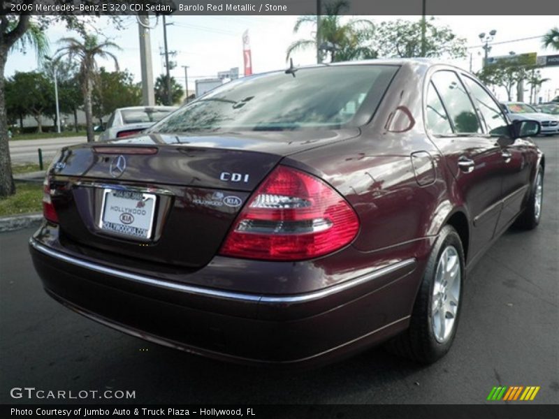 Barolo Red Metallic / Stone 2006 Mercedes-Benz E 320 CDI Sedan