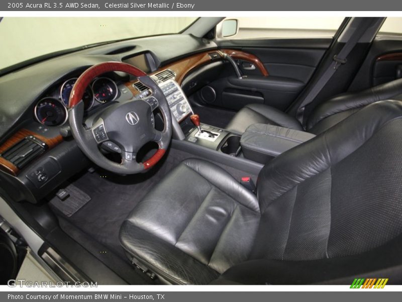 Ebony Interior - 2005 RL 3.5 AWD Sedan 