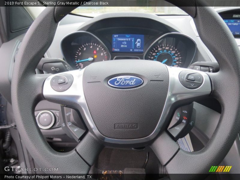 Sterling Gray Metallic / Charcoal Black 2013 Ford Escape S