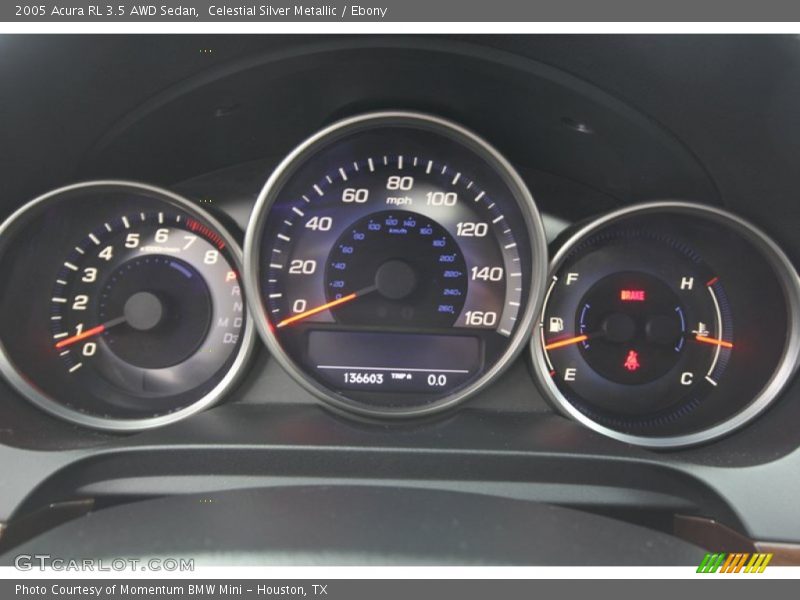  2005 RL 3.5 AWD Sedan 3.5 AWD Sedan Gauges