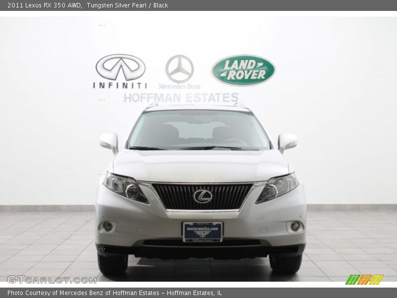 Tungsten Silver Pearl / Black 2011 Lexus RX 350 AWD