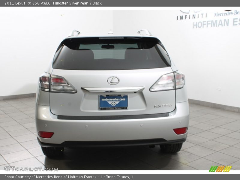Tungsten Silver Pearl / Black 2011 Lexus RX 350 AWD