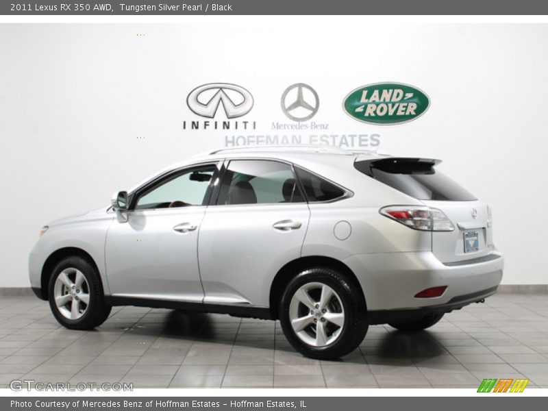 Tungsten Silver Pearl / Black 2011 Lexus RX 350 AWD