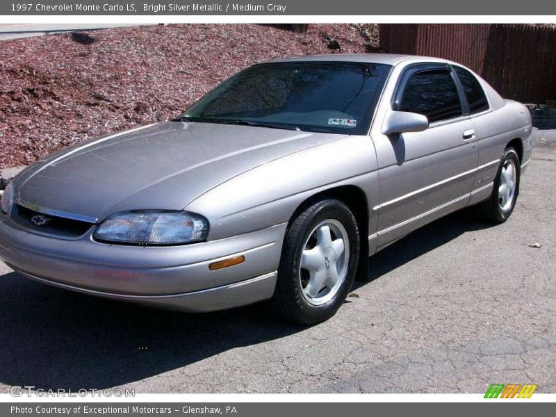 Bright Silver Metallic / Medium Gray 1997 Chevrolet Monte Carlo LS