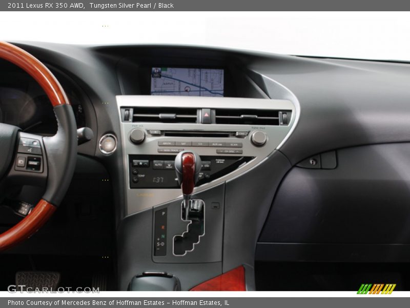 Tungsten Silver Pearl / Black 2011 Lexus RX 350 AWD