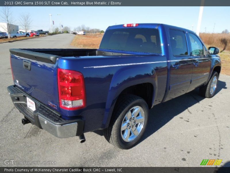 Heritage Blue Metallic / Ebony 2013 GMC Sierra 1500 SLT Crew Cab