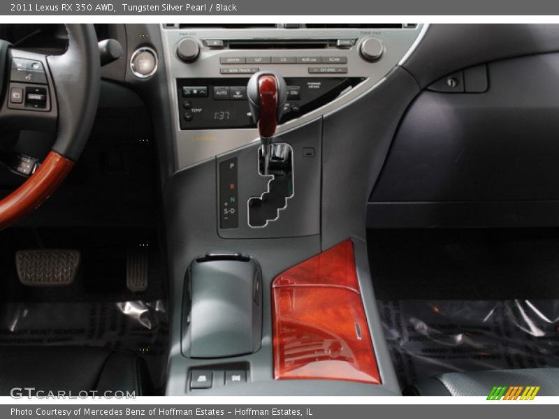 Tungsten Silver Pearl / Black 2011 Lexus RX 350 AWD