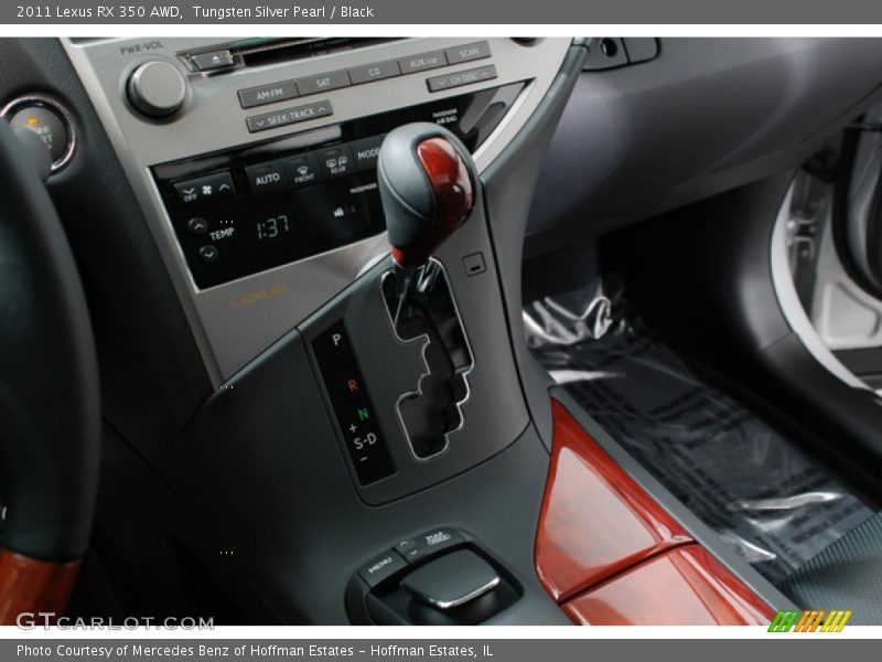 Tungsten Silver Pearl / Black 2011 Lexus RX 350 AWD