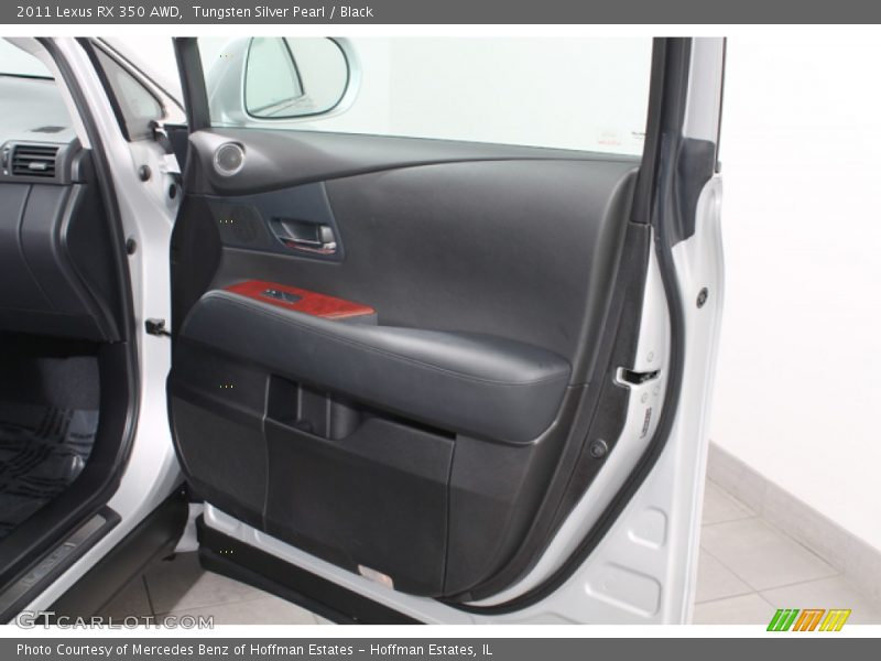 Tungsten Silver Pearl / Black 2011 Lexus RX 350 AWD