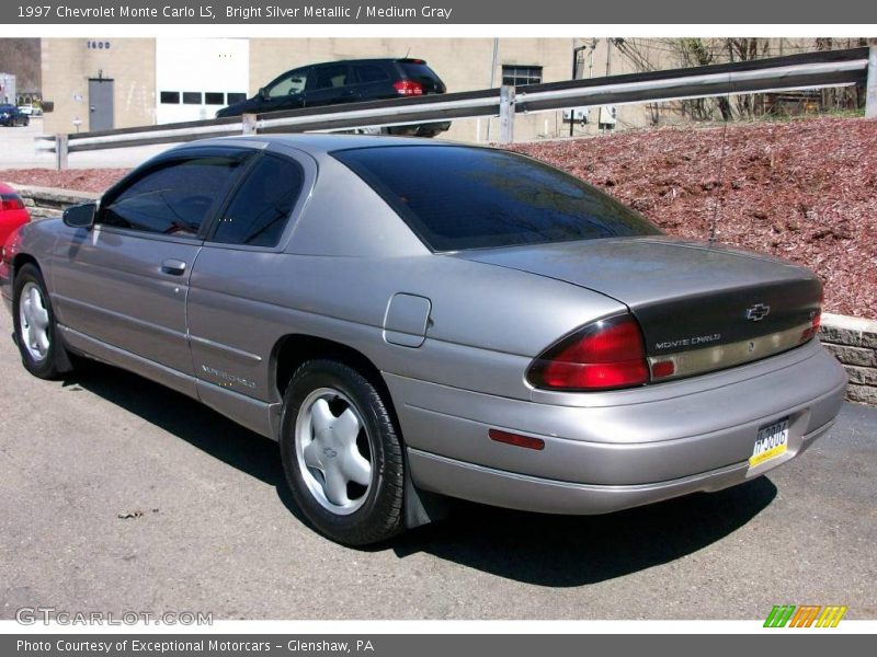 Bright Silver Metallic / Medium Gray 1997 Chevrolet Monte Carlo LS