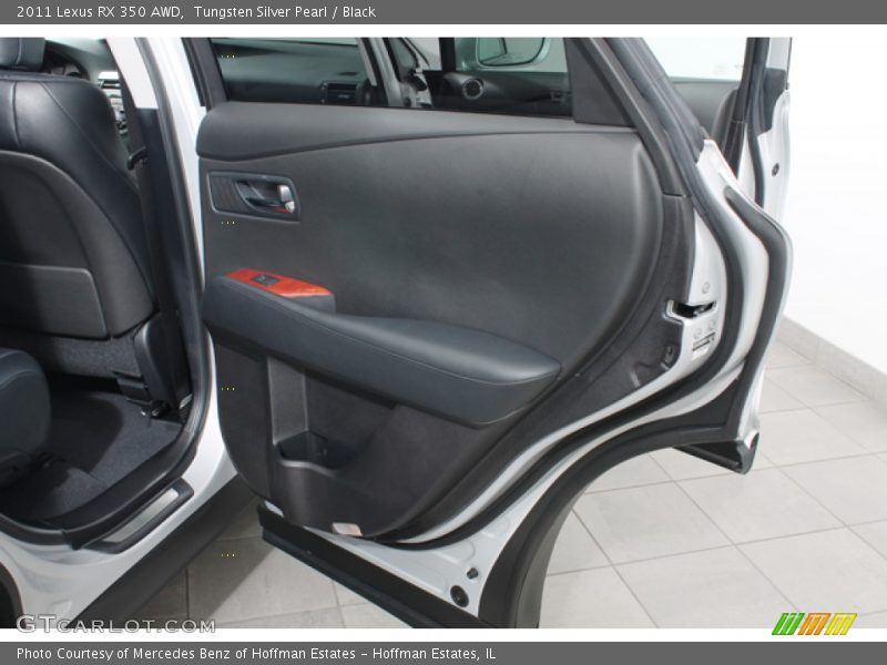 Tungsten Silver Pearl / Black 2011 Lexus RX 350 AWD