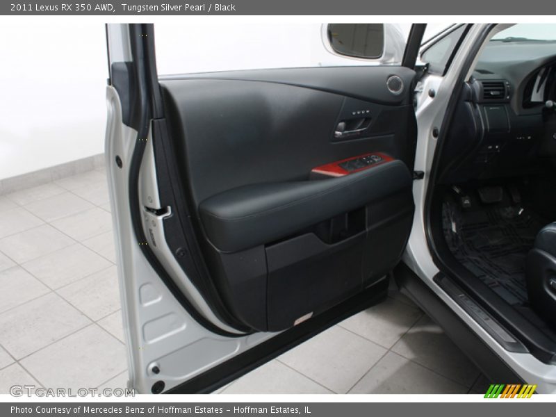 Tungsten Silver Pearl / Black 2011 Lexus RX 350 AWD