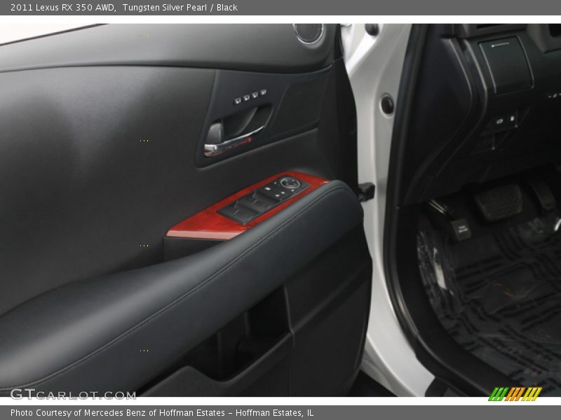 Tungsten Silver Pearl / Black 2011 Lexus RX 350 AWD