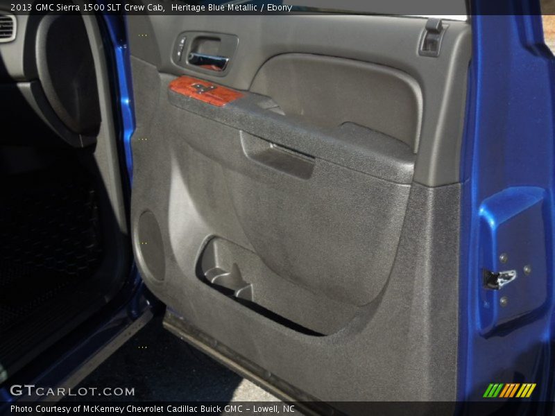 Heritage Blue Metallic / Ebony 2013 GMC Sierra 1500 SLT Crew Cab